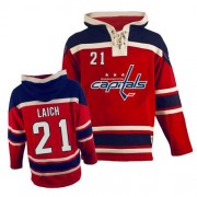 Old Time Hockey Washington Capitals NO.21 Brooks Laich Men's Jersey (Red Authentic Sawyer Hooded Sweatshirt) Old Time Hockey Washington Capitals NO.21 Brooks Laich Men's Jersey (Red Authentic Sawyer Hooded Sweatshirt)